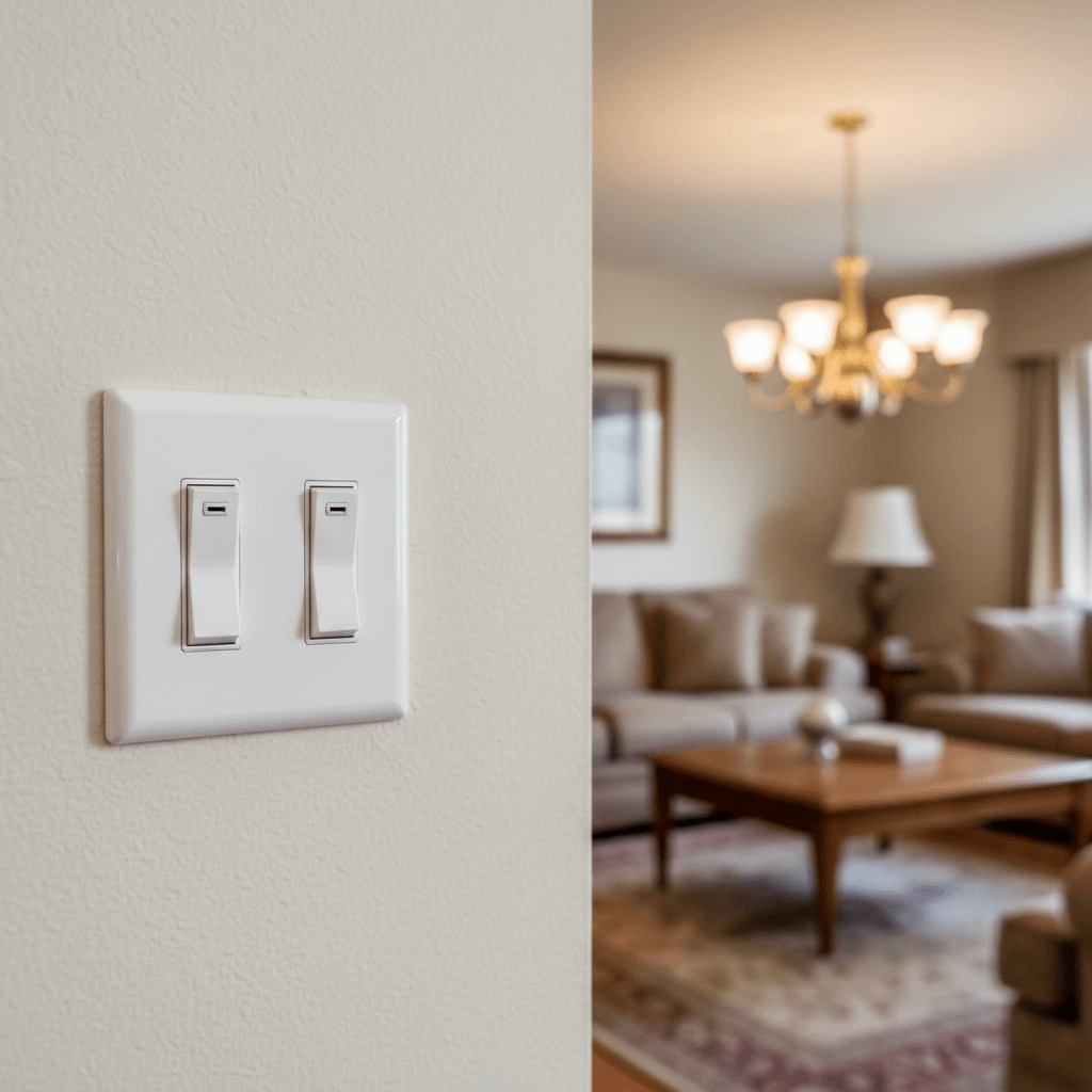 Elektriker Werkzeugkoffer offen auf Boden